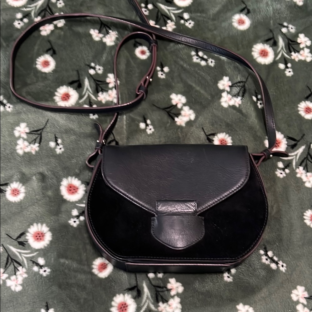 Lucky Brand Black Leather Crossbody Bag